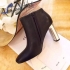 Celine ankle boots short silver heel